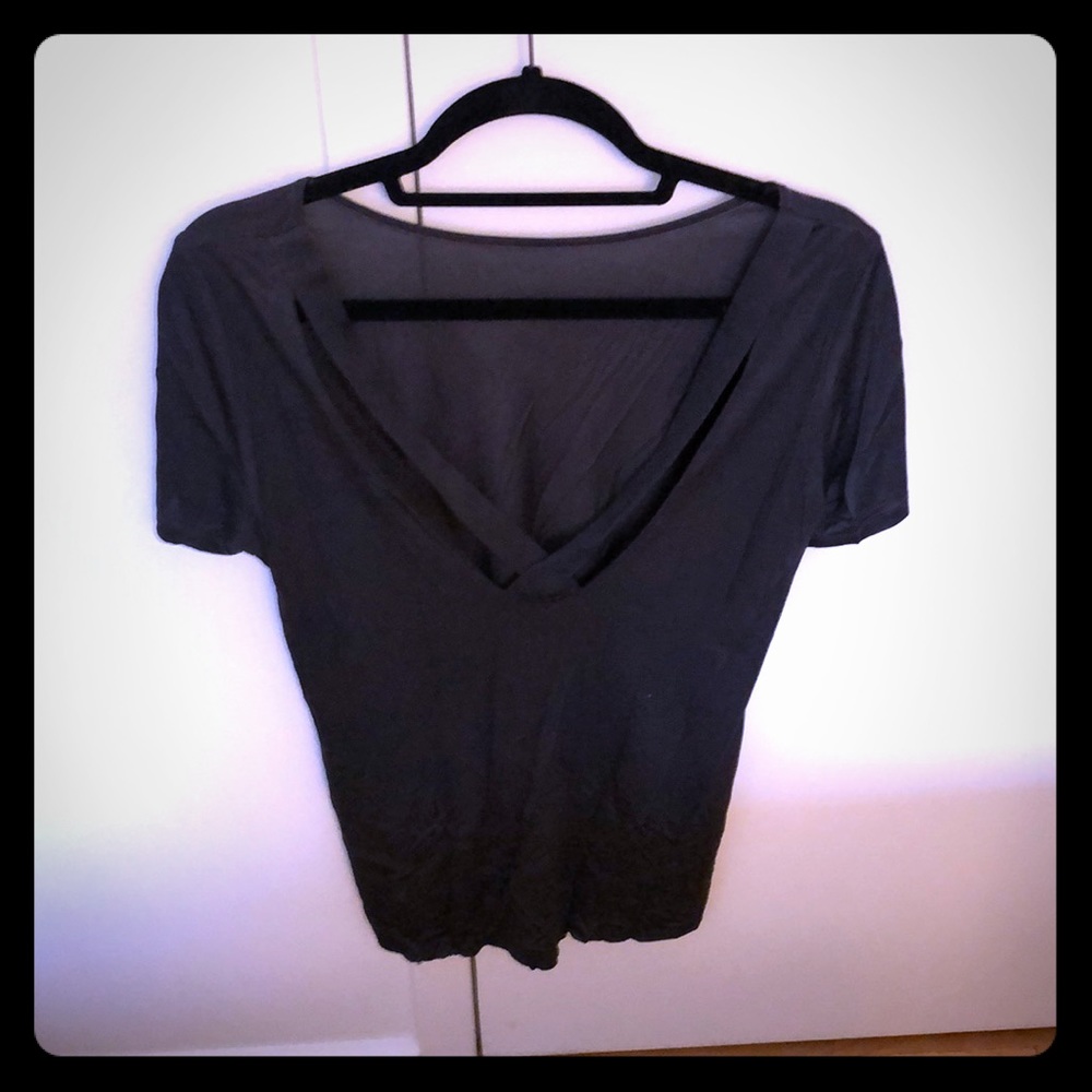 Zara Gray low back tee
